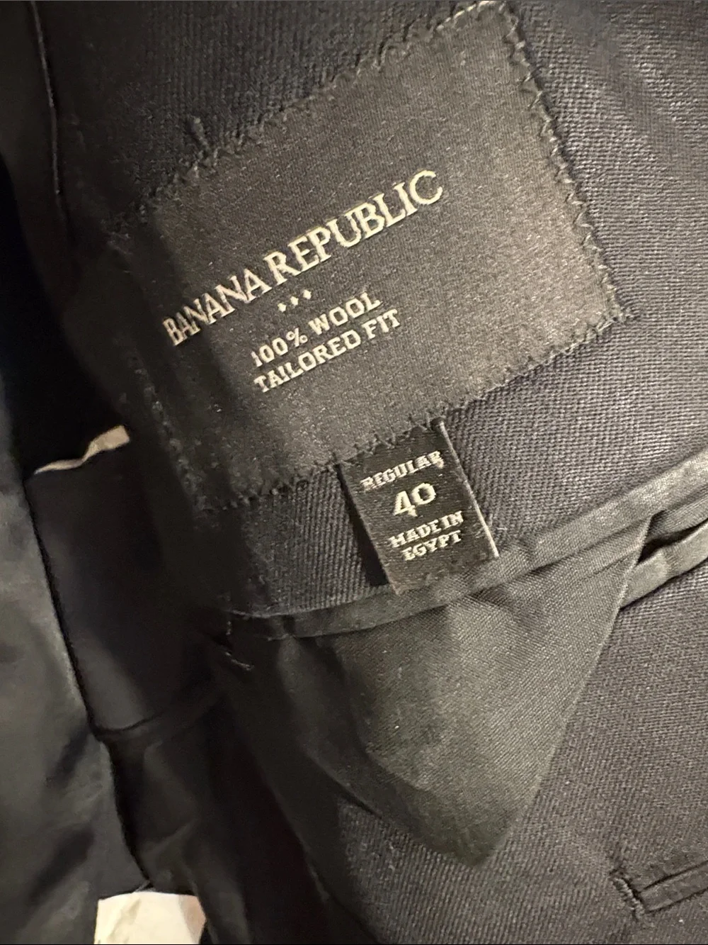 Black Blazer Wool classic black Banana Republic